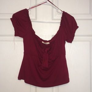 Pac Sun Burgundy Top Never Worn